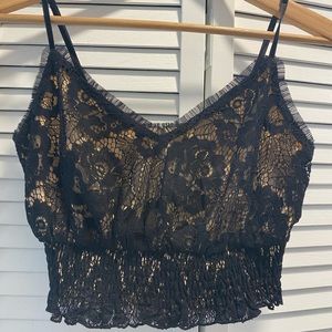 Night out crop shirt
